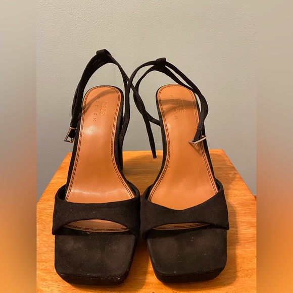 ASOS Shoes Platform Block Heels And Ankle Strap Five Inch Heels